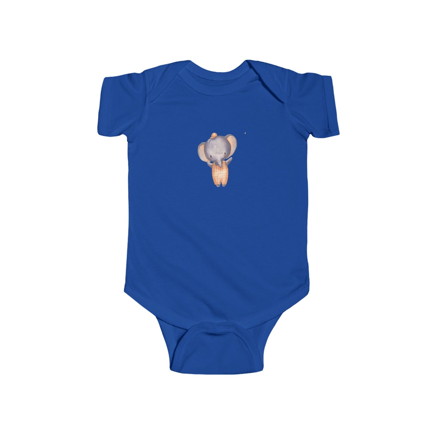 Cute Baby Bodysuit with Adorable Elephant Design Onesie