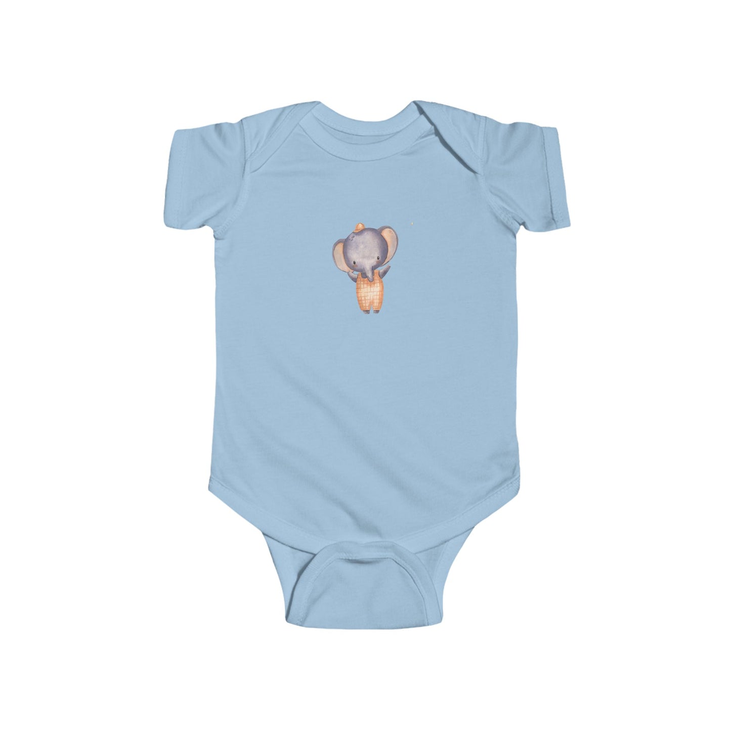 Cute Baby Bodysuit with Adorable Elephant Design Onesie