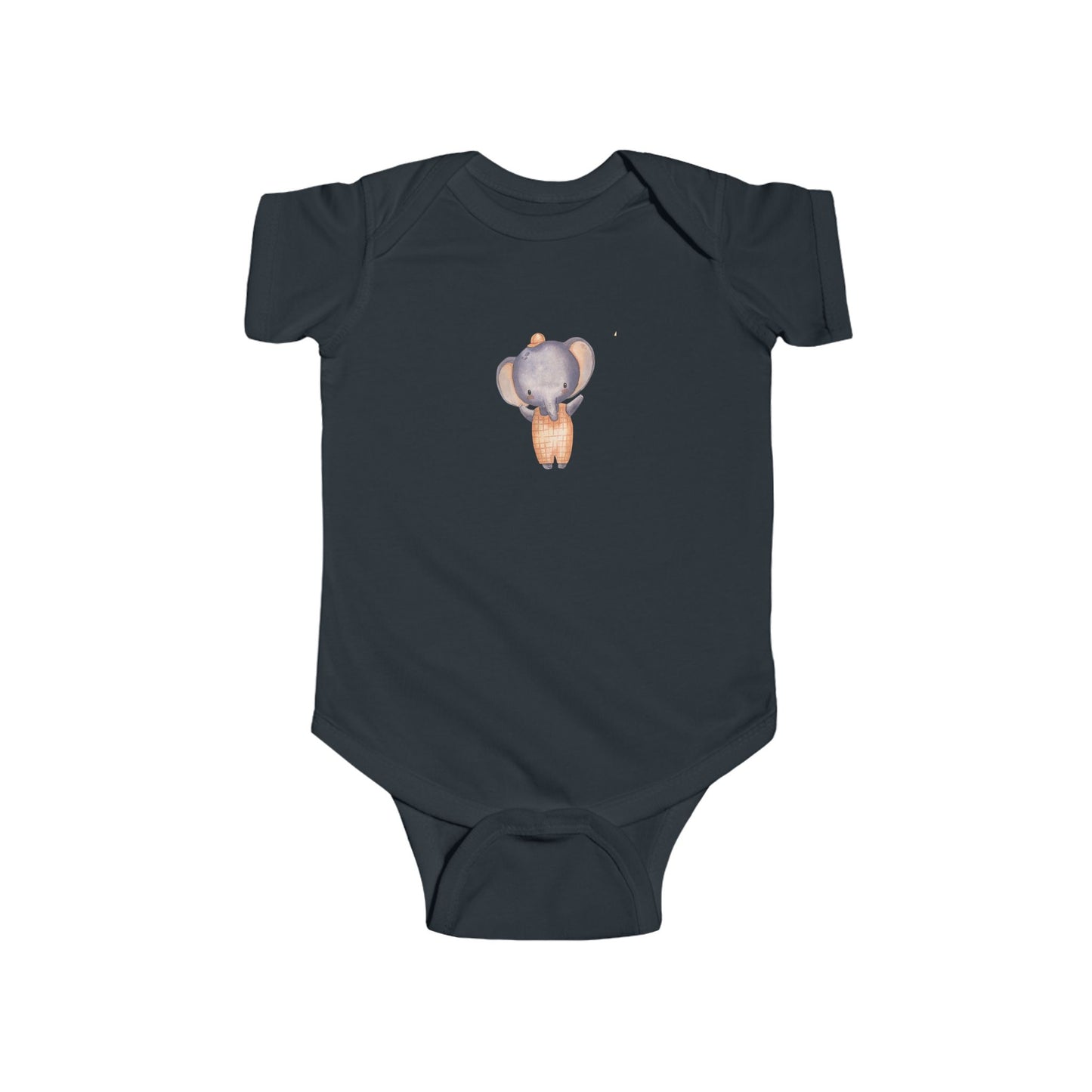 Cute Baby Bodysuit with Adorable Elephant Design Onesie