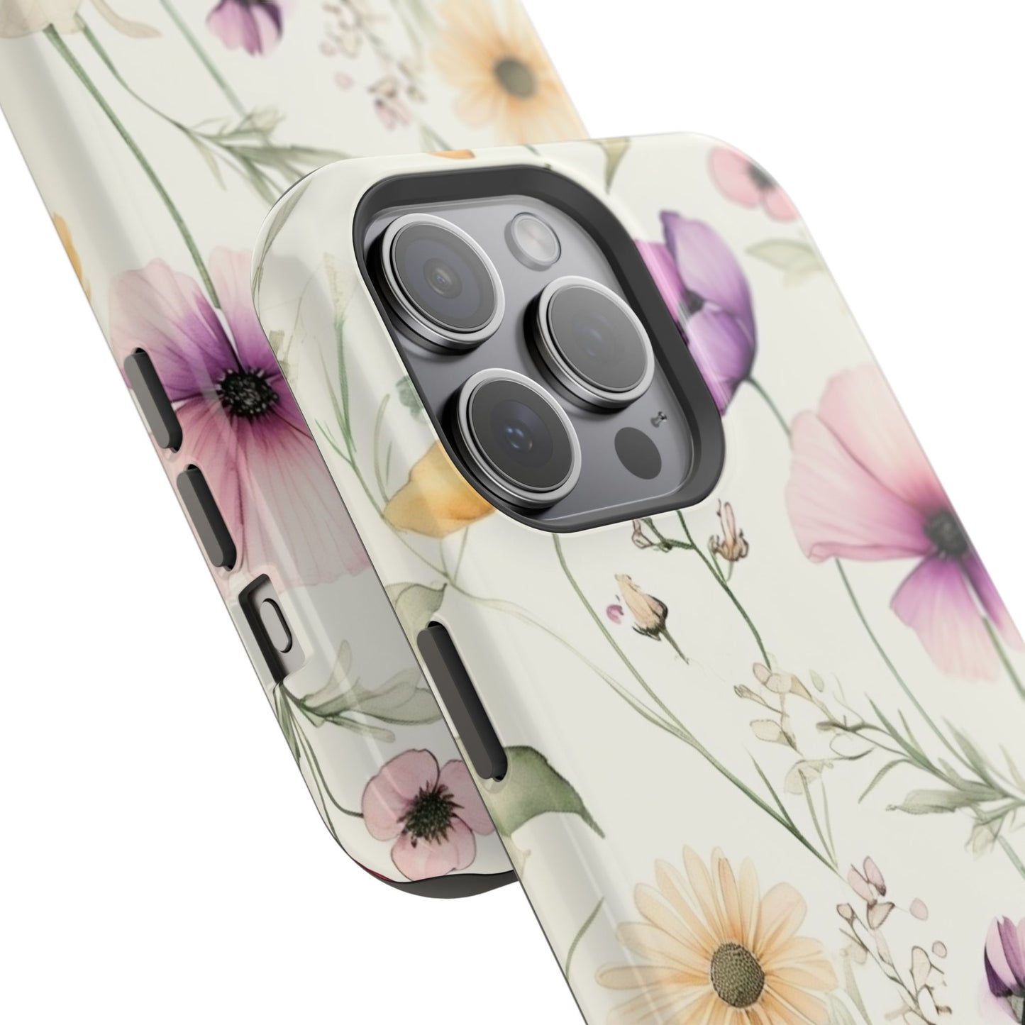 Floral Watercolor Magnetic Impact-Resistant Phone Case