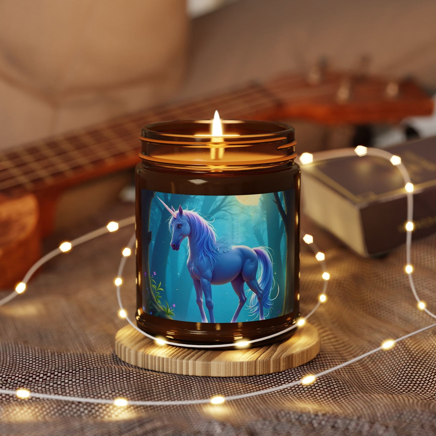 Unicorn Soy Candle — Amber Jar Scented Candle (Multiple Sizes)