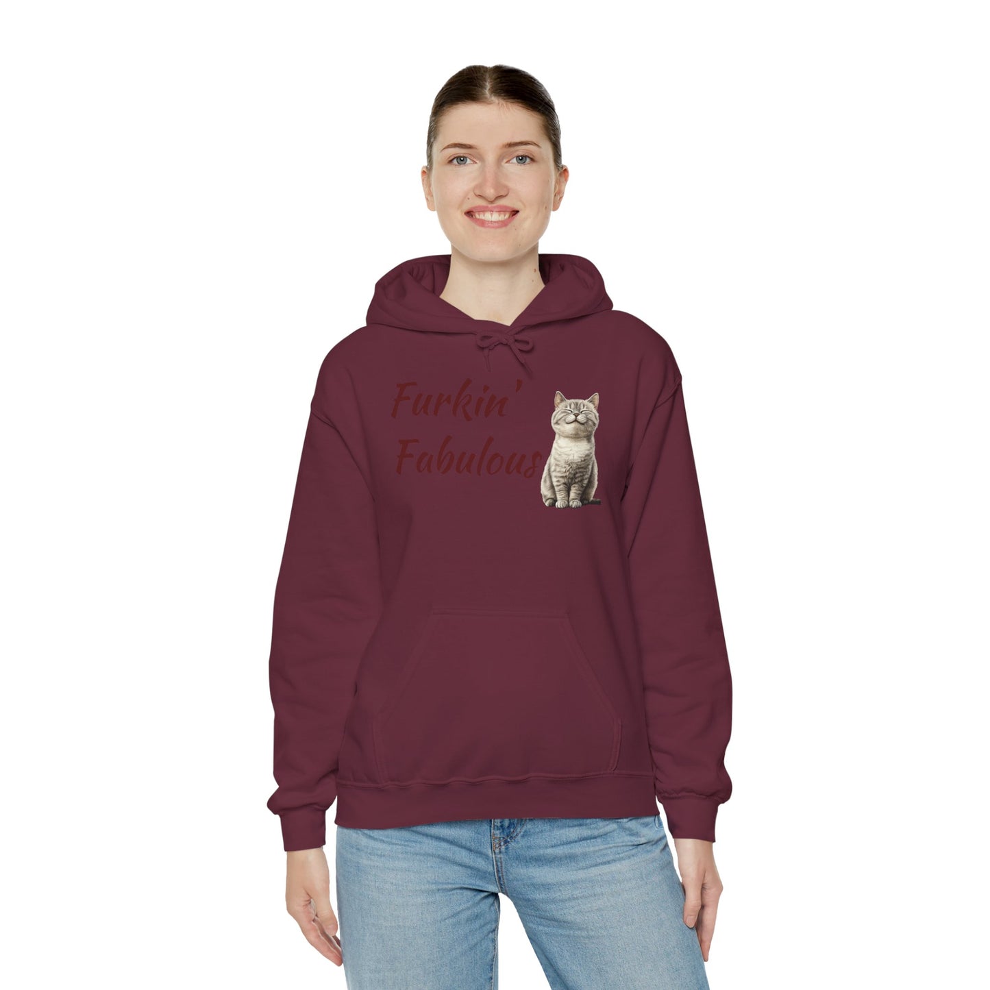 Furkin' Fabulous Cat Hoodie — Cute Kitten Graphic Sweatshirt