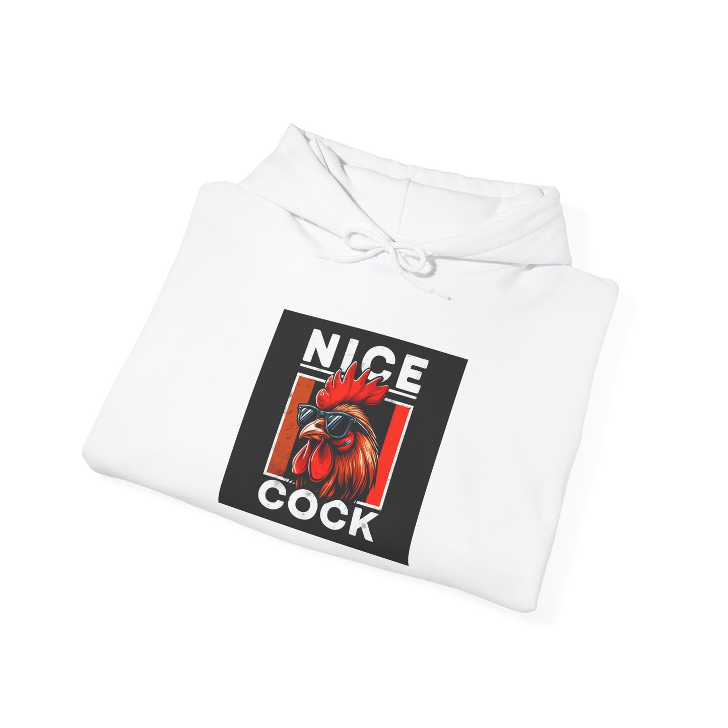 Rooster Graphic Hoodie – "Nice Cock" Bold Farmhouse Pullover