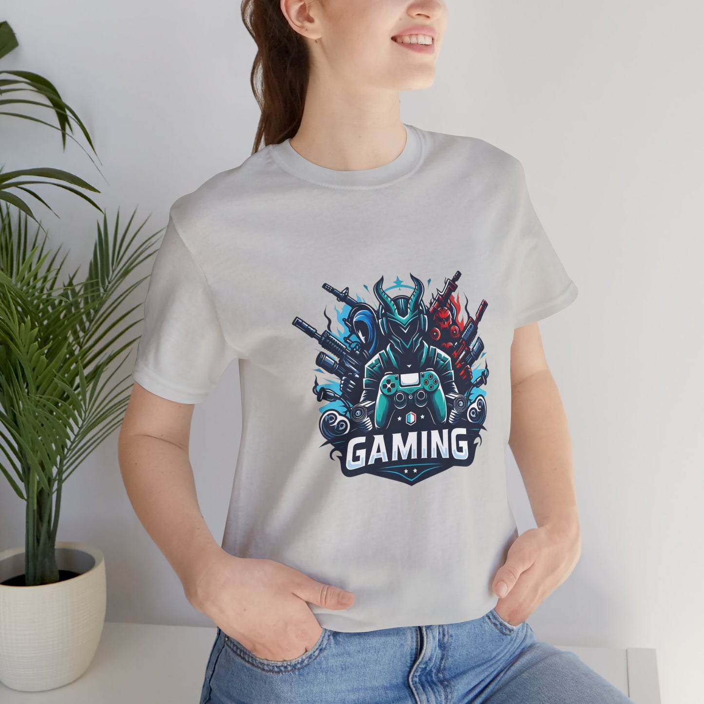 Gaming Controller Emblem Tee — Esports Gamer Graphic T-Shirt