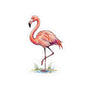 Flamingo Watercolor Sticker — Pink Flamingo Kiss-Cut Decal for Laptops, Water Bottles & Phones