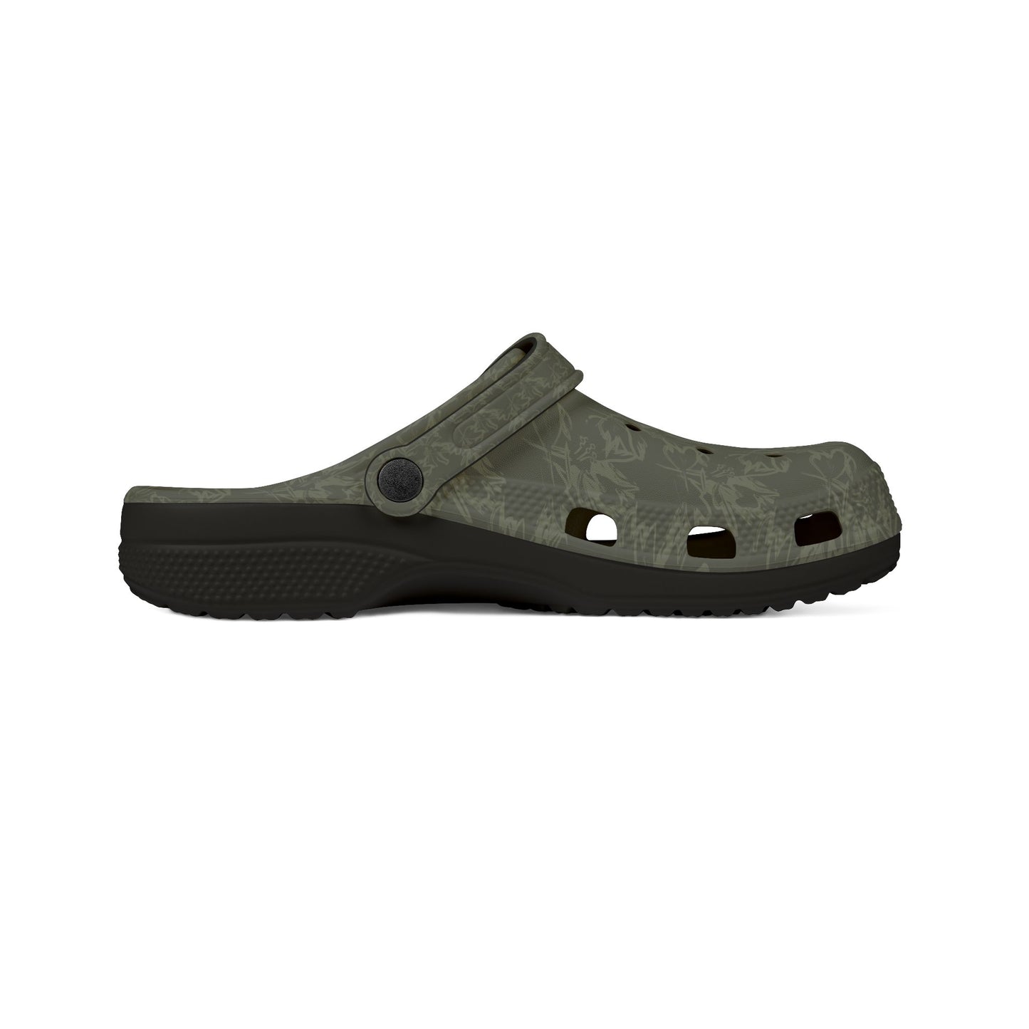 Olive Camouflage EVA Foam Clogs – Lightweight Garden & Casual Slip-On Shoes