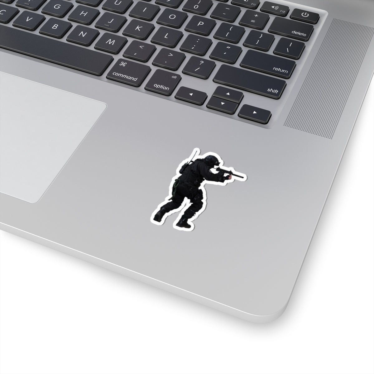 SWAT Operator Vinyl Sticker — Tactical Soldier Kiss-Cut Decal for Laptops & Gear