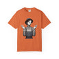 Gothic Striped Graphic Unisex T-Shirt, Edgy Casual Wear, Alternative Fashion, Gift for Her