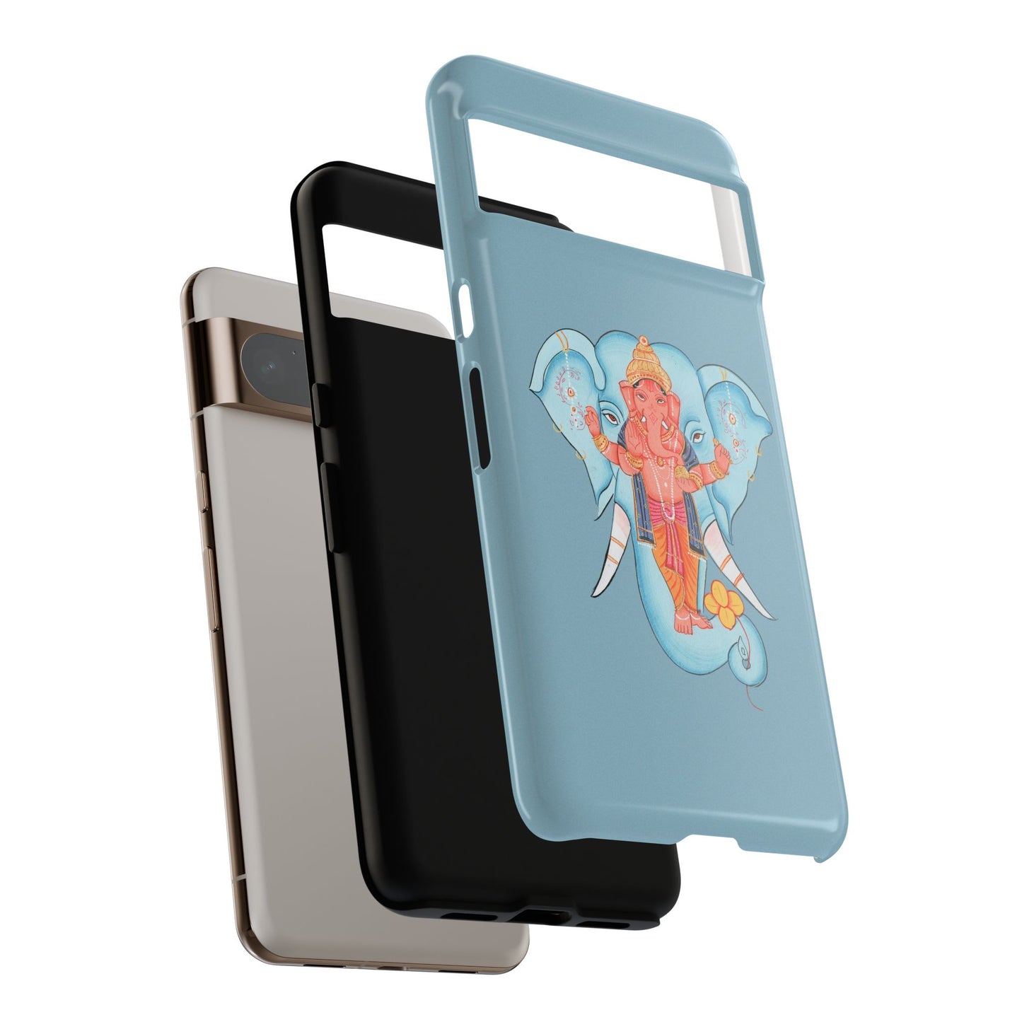 Tough Cases: Ganesh-Inspired Phone Case, Bohemian Phone Cover, Hindu Art Accessory, Festival Gift, Protective Phone Shell