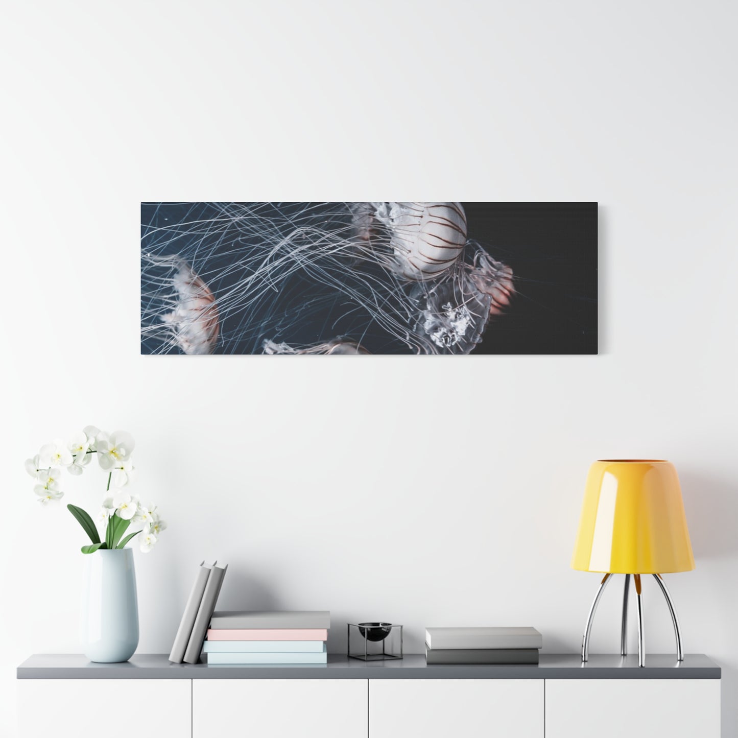 Jellyfish Swarm Matte Stretched Canvas