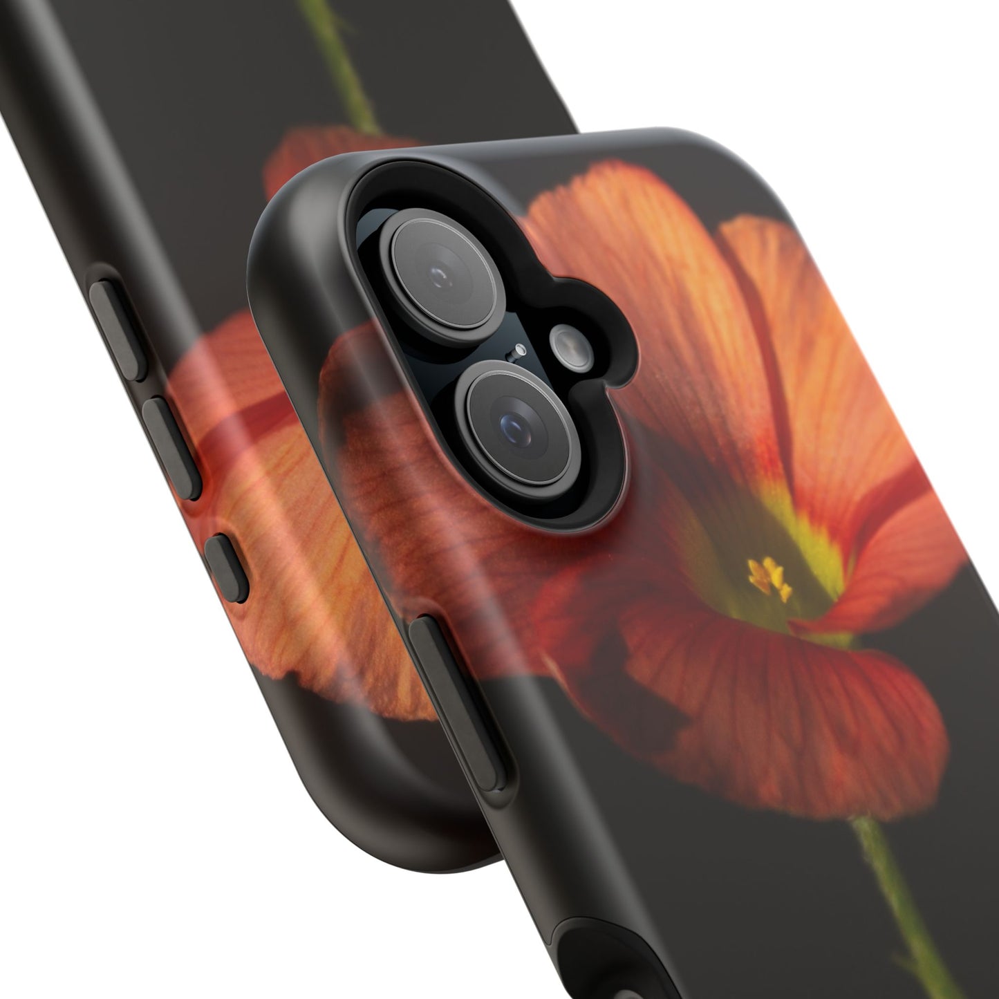 Poppy Bloom Magnetic Impact Phone Case — Slim Protective Floral Design