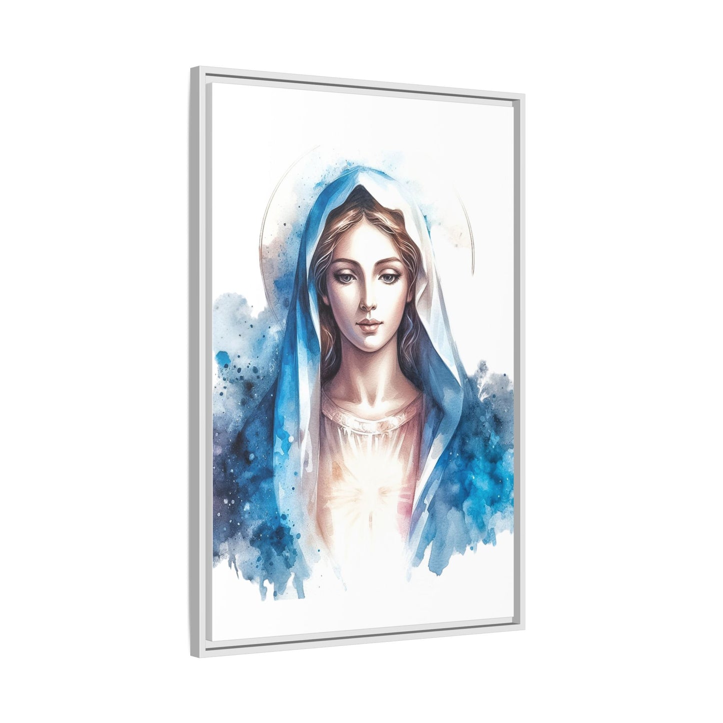 Framed Canvas Art Print, Spiritual Decor, Religious Artwork, Wall Decor, Gift for Faith, Elegant Home Decoration
