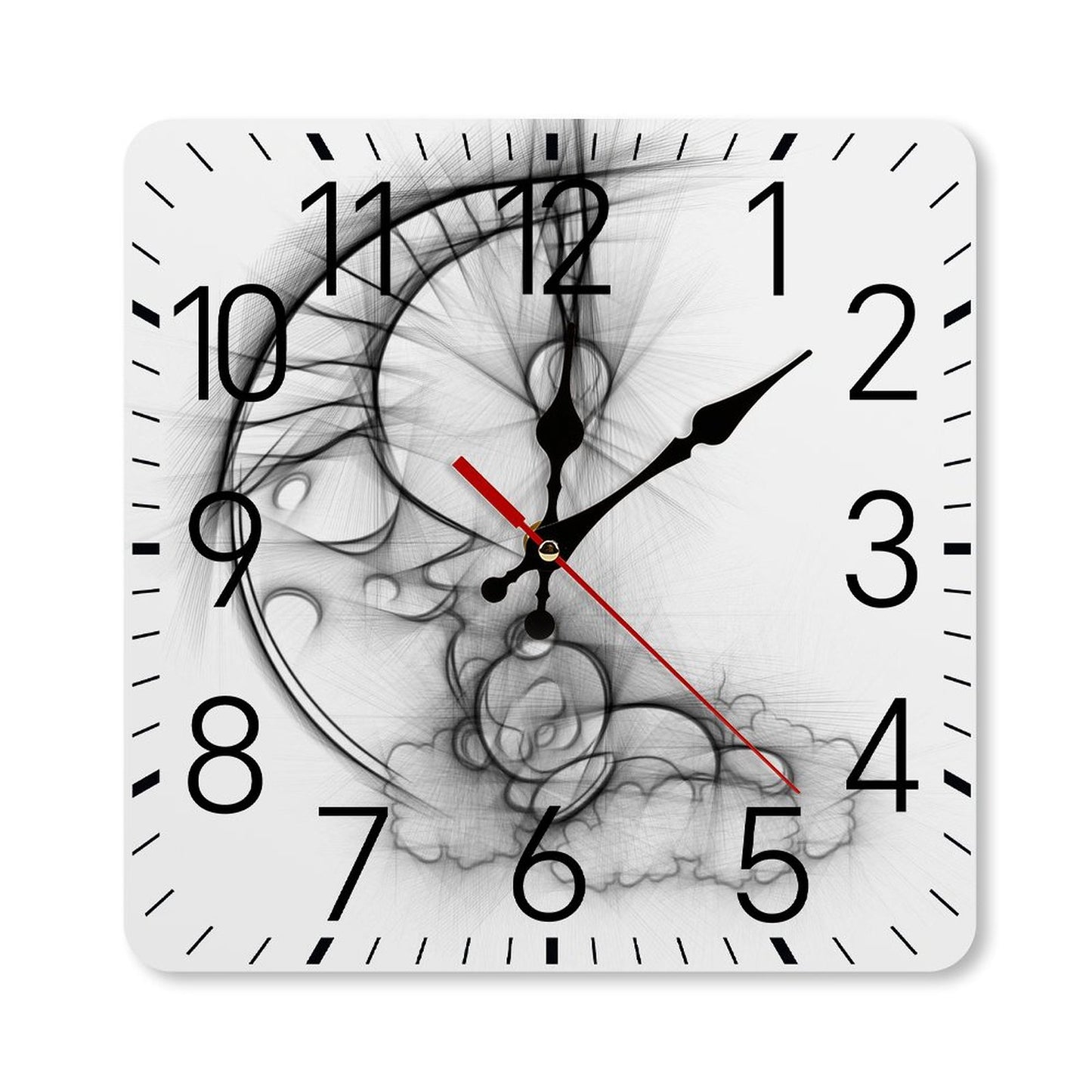 Square Wall Clock-9.8"x9.8"/25x25cm