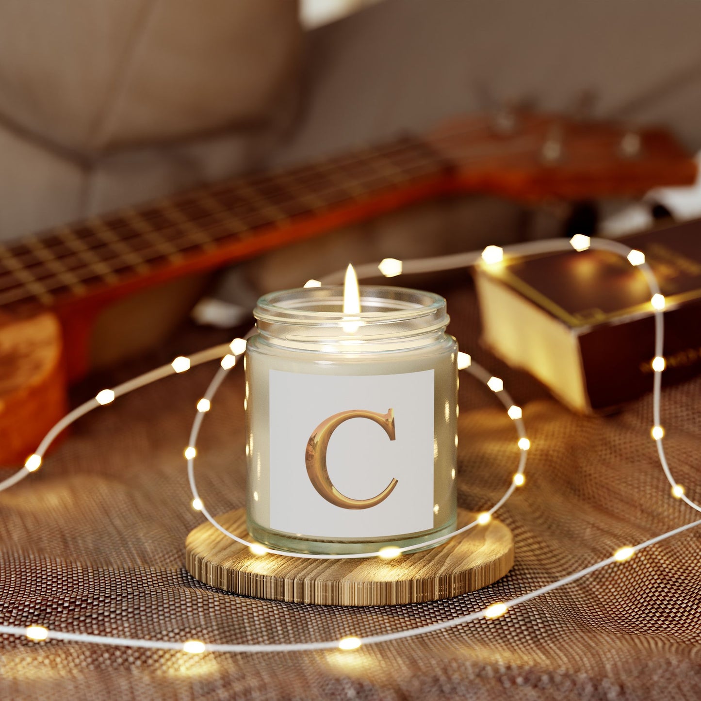 Coconut Apricot Scented Candle - Elegant Home Decor, Relaxation Gift, Personalized Candle, Self-Care, Aromatherapy
