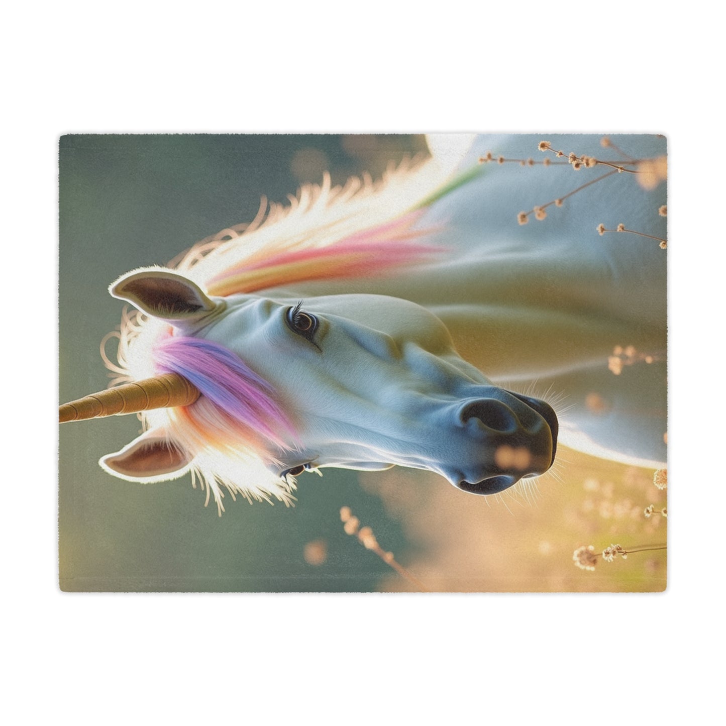 Unicorn Minky Blanket – Soft Rainbow-Maned Fantasy Throw for Kids & Gift