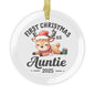 Glass Ornaments - Aunt