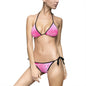 Trendy Women's Bikini Swimsuit, Flirty Pink Swimwear