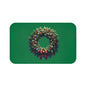 Christmas Wreath Bath Mat, Holiday Floor Rug, Seasonal Bathroom Decor, Festive Area Mat, Cozy Home Gift