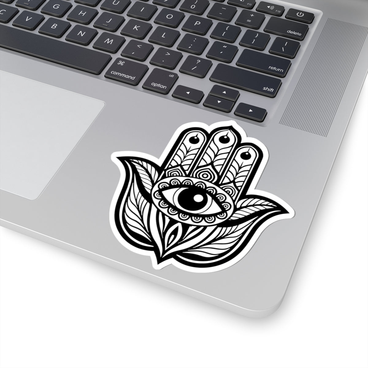 Hamsa Hand Eye Kiss-Cut Sticker — Protective Boho Spiritual Decal