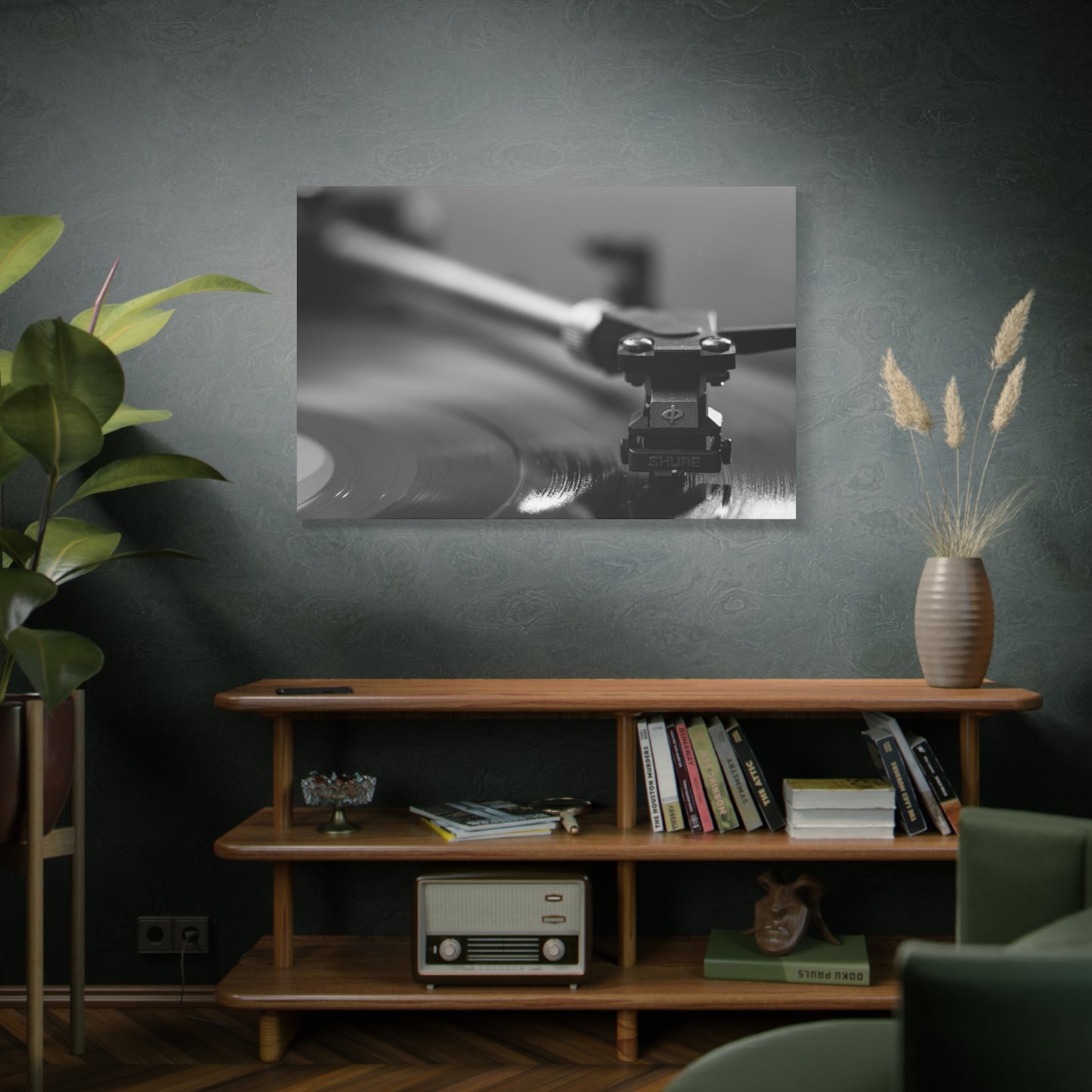 Vinyl Turntable Matte Canvas Print — Stretched 1.25" Wall Art