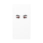 Glam Eyes Matte Canvas Wall Art — Brown Eyes with Red Lashes