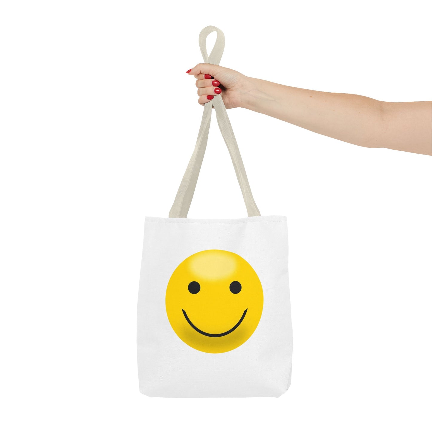 Smiley Face Tote Bag, Eco-Friendly Shopping Bag