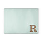 Monogram Glass Cutting Board – Mint or Clear with Wood-Style 'R' Corner