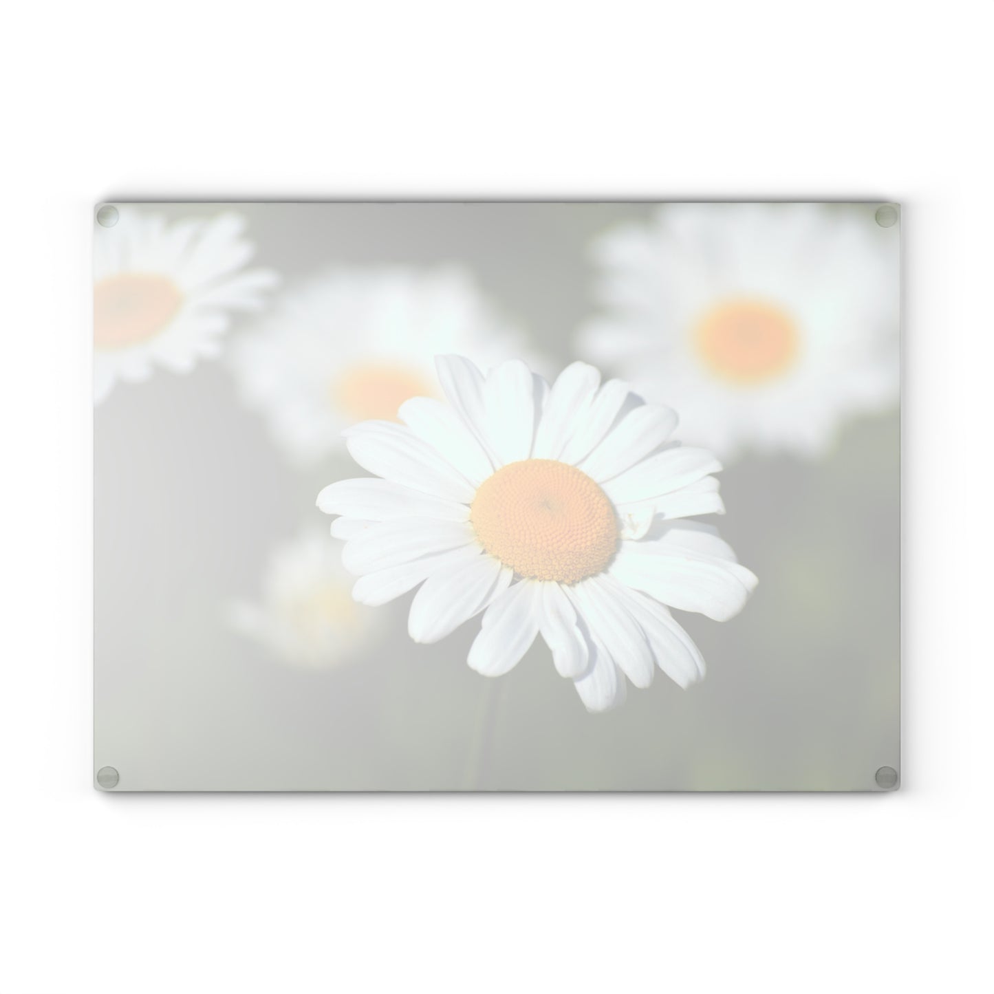 Charming Floral Glass Cutting Board - Kitchen Decor