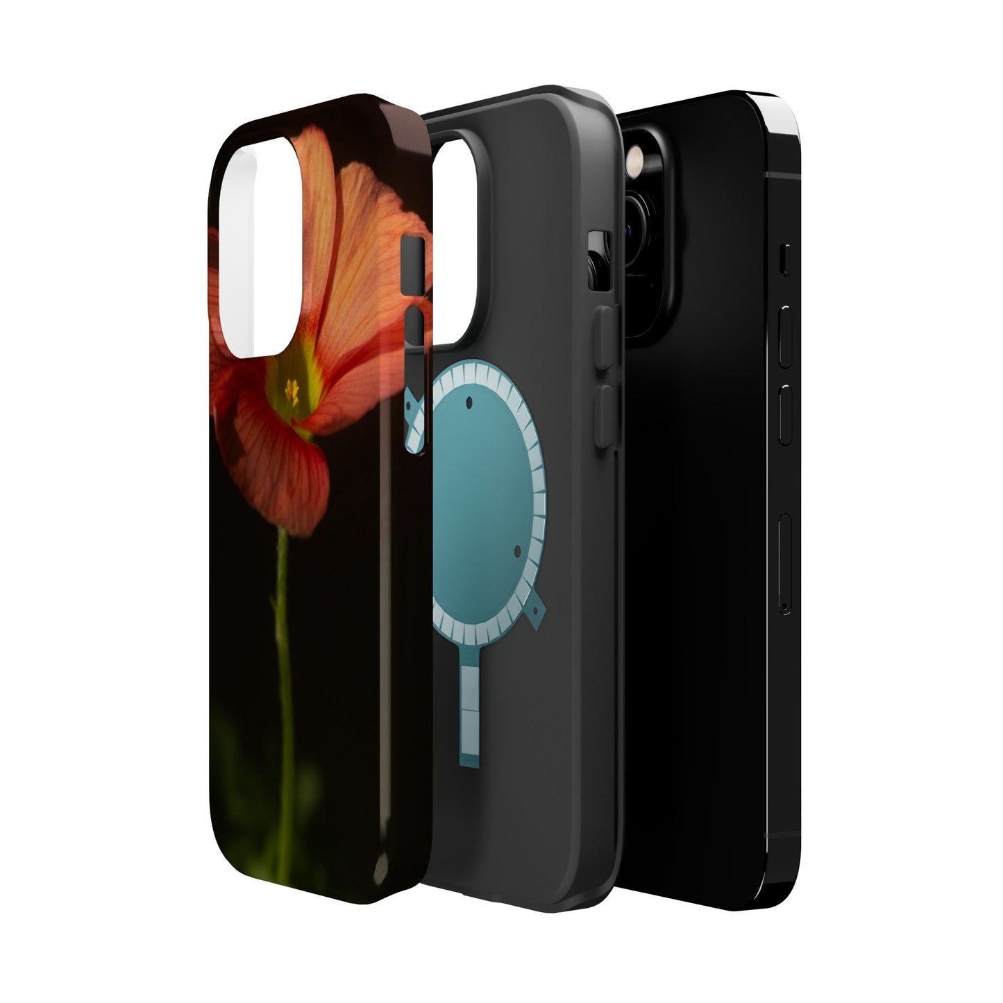 Poppy Bloom Magnetic Impact Phone Case — Slim Protective Floral Design