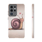 Cute Snail Phone Case — Pink Heart Cartoon Protective iPhone Cover