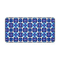 Blue Geometric Desk Mat for Stylish Workspaces