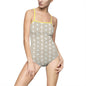 Stylish Women's One-Piece Swimsuit, AOP Summer Swimwear, Beach Day Essentials, Poolside Fashion, Resort Wear, Vacation Outfit