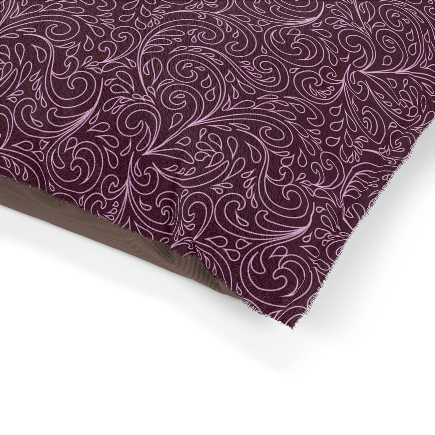 Luxurious Pet Bed with Swirly Design, Cozy Pet Bed, Dog Bed, Cat Bed, Plush Pet Cushion, Stylish Pet Decor