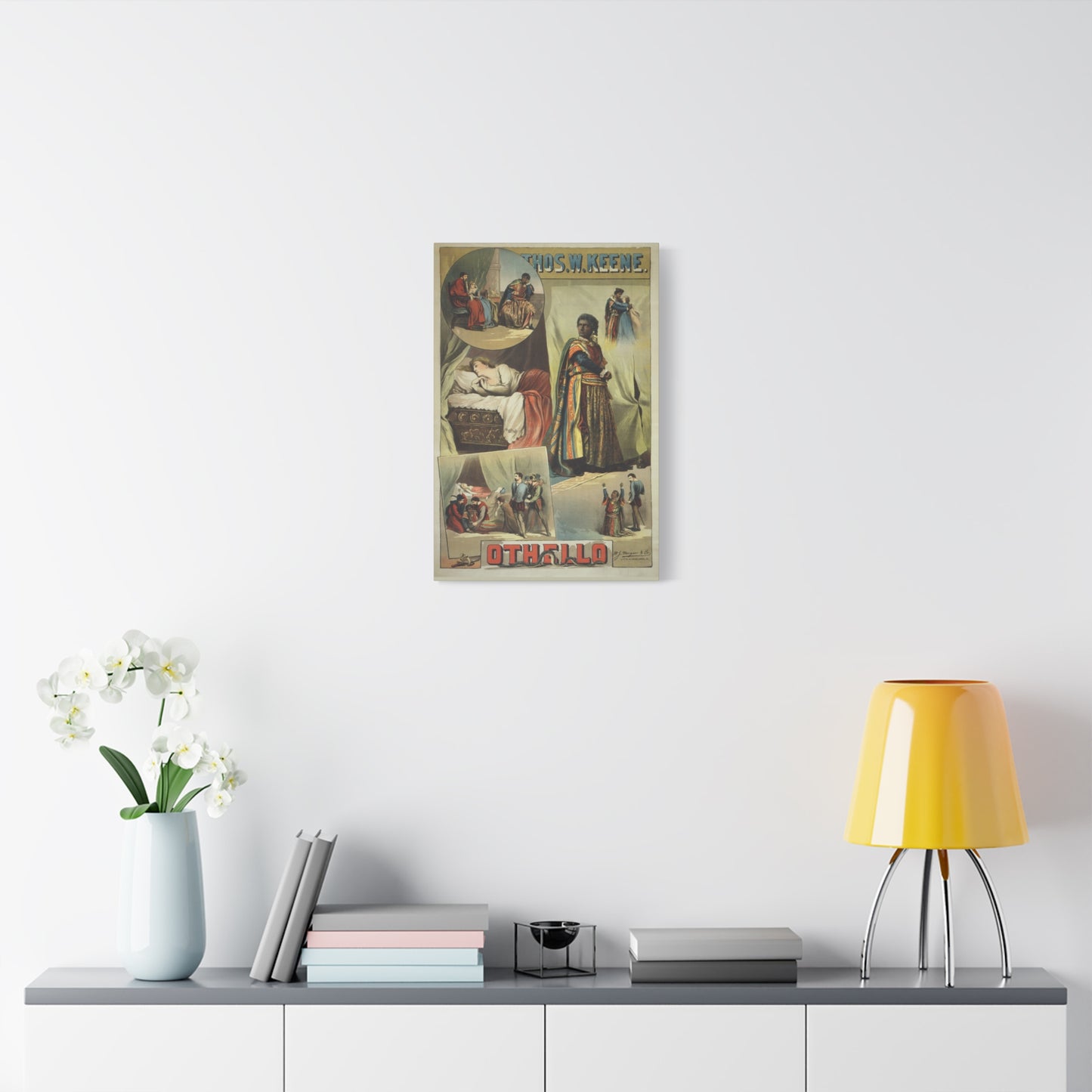 Othello Vintage Playbill Matte Canvas Wall Art