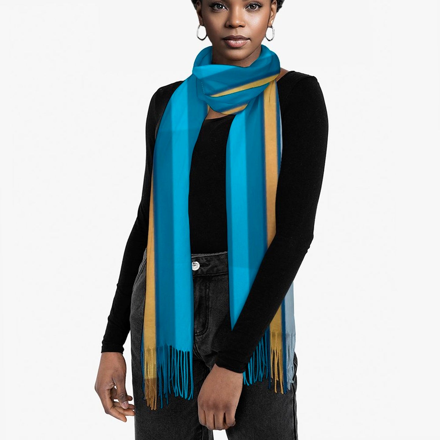Cashmere-like Tassel Scarf