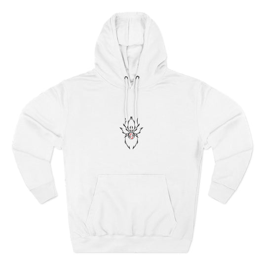 Cozy Spider Fleece Hoodie - Spooky Fashion, Unisex Casual Wear, Halloween Gift, Fall Fashion, Comfortable Layering