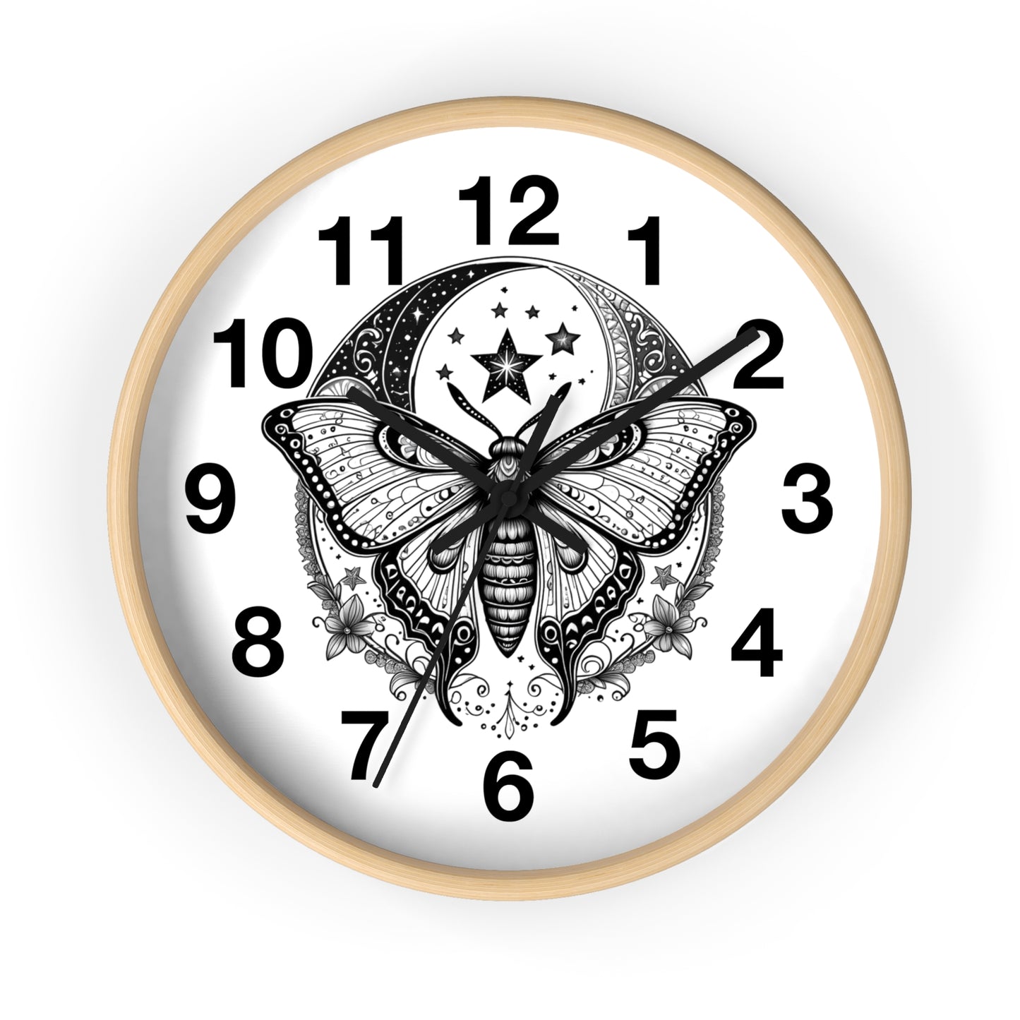Wall Clock Butterfly