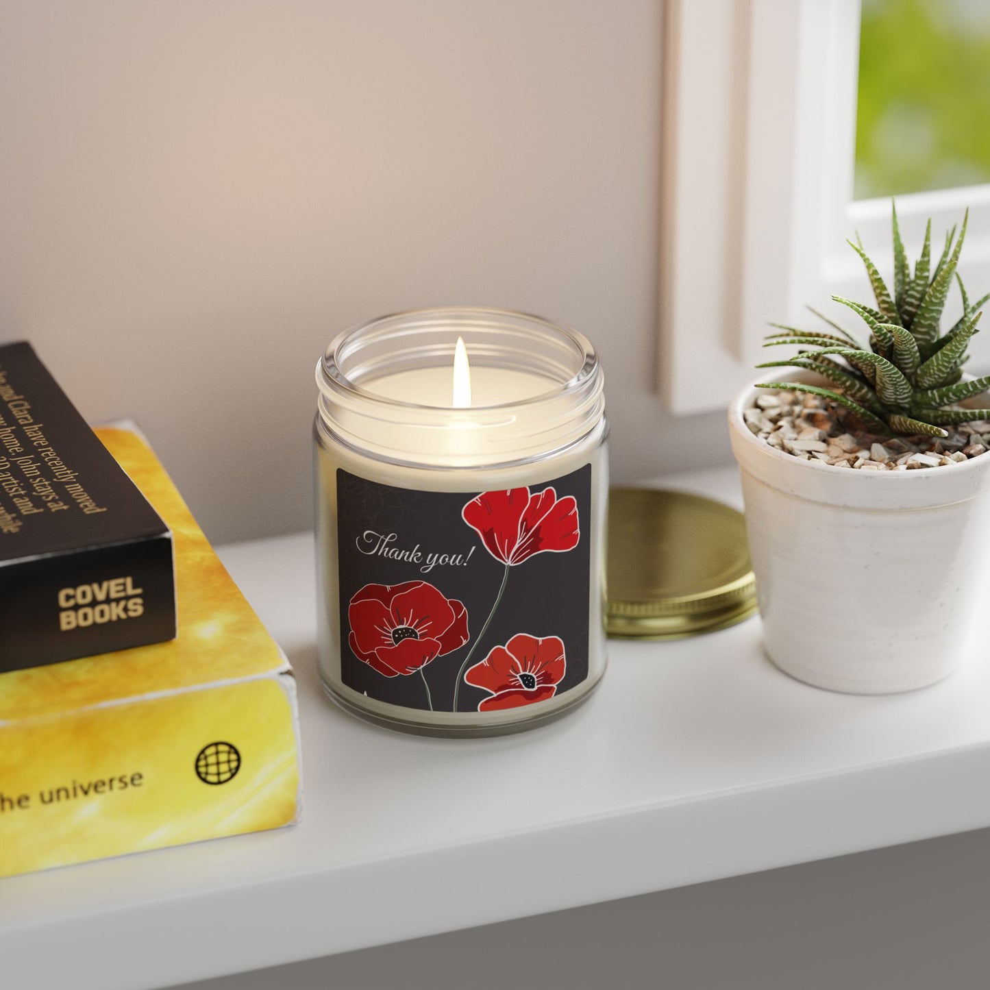 Scented Candles, Coconut Apricot Wax (4oz, 9oz)