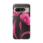 Floral iPhone Case | Tough Cases with Pink Poppy Design, Elegant Flower Phone Cover, Gift for Her, Spring Accessories, Chic Tech