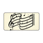 Music Notes Desk Mat – Musical Staff & Treble Clef Mouse Pad