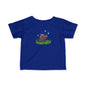 Cute Hippo Infant Tee with Bubbles, Baby Shirt, Toddler T-Shirt, Fun Kids Clothing, Unique Baby Gift, Pram Outfit