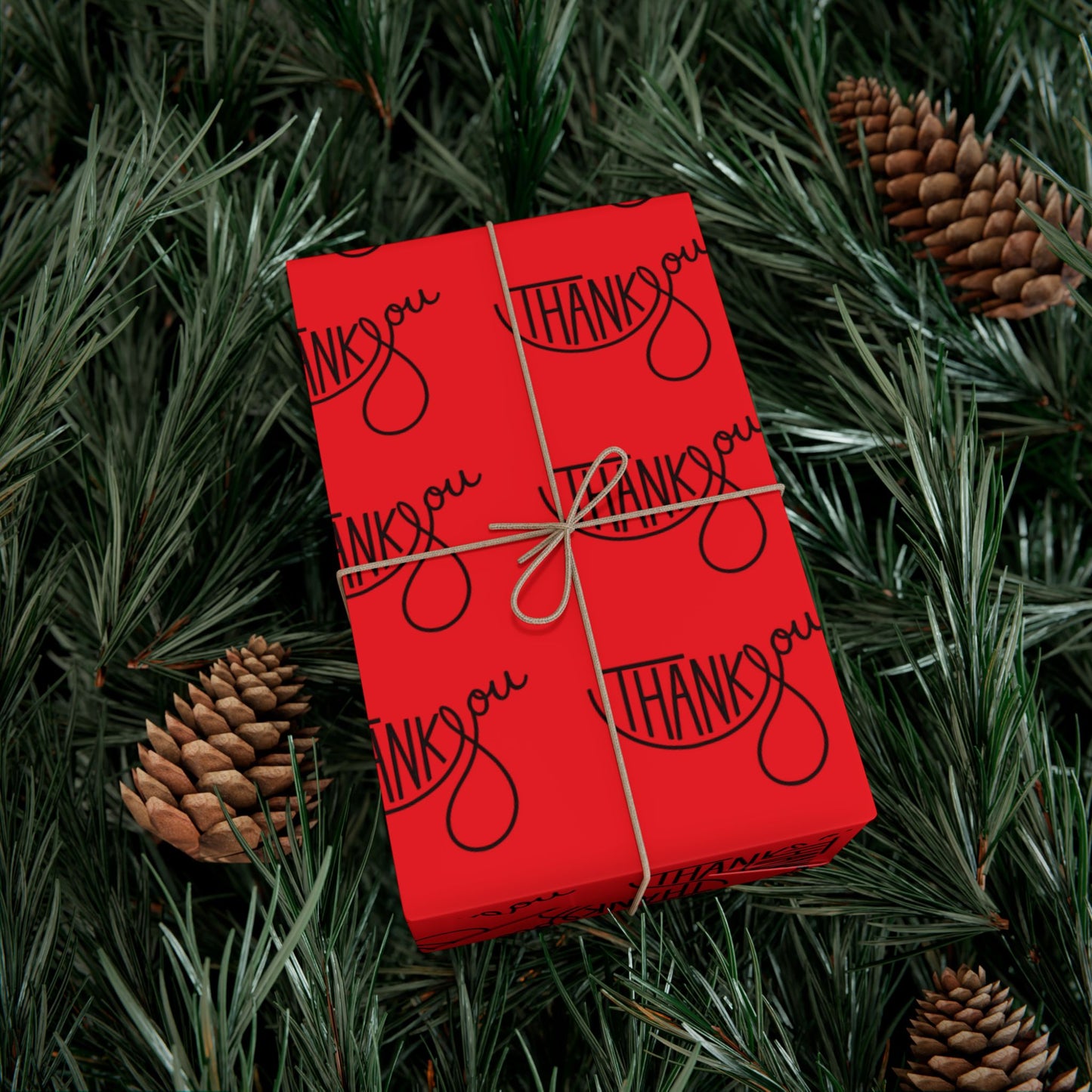 Gift Wrap Paper — 'Thank You' Patterned Wrapping Paper
