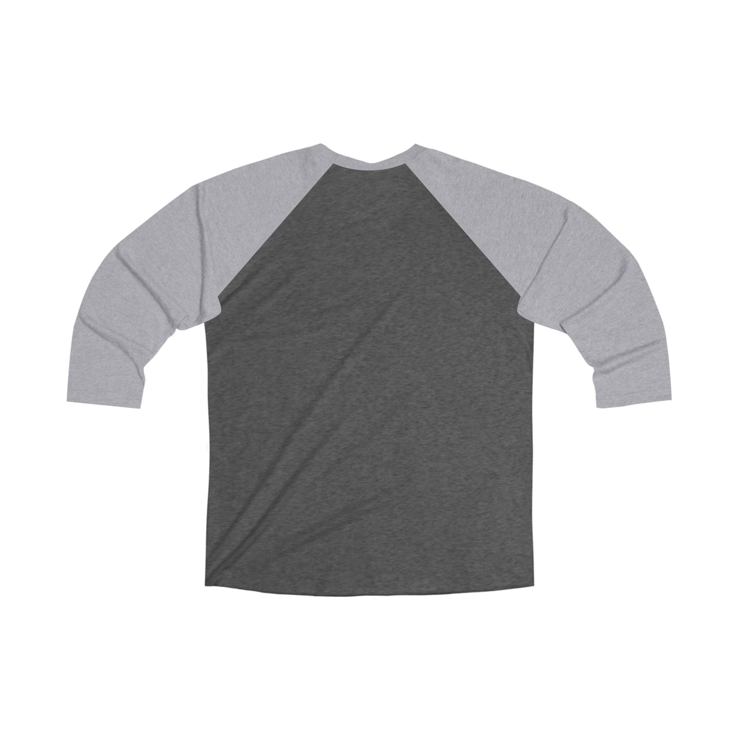 Unisex Tri-Blend 3/4 Sleeve Raglan Tee with Playful Graphic, Casual Wear, Unique Gift, Trendy Top, Everyday Style