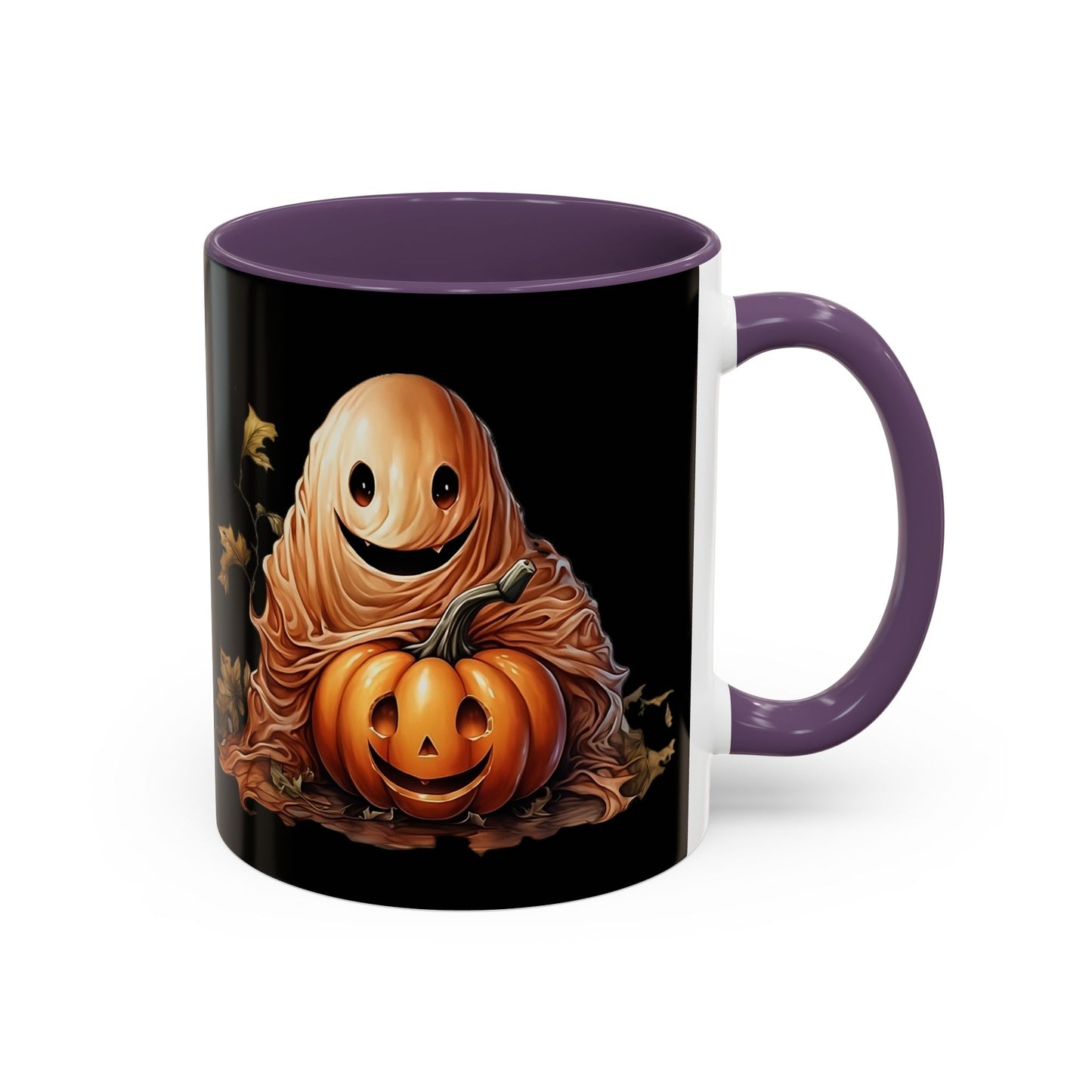 Halloween Ghost Pumpkin Coffee Mug, Spooky Drinkware, Fall Decor, Halloween Gift, Pumpkin Spice Lover's Mug