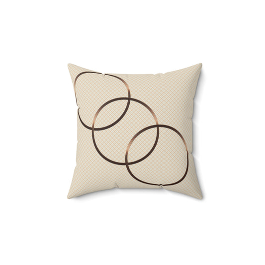 Cozy Decorative Pillow, Spun Polyester Square Cushion, Home Decor Accent, Gift for Housewarming, Stylish Living Room Pillows