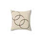 Cozy Decorative Pillow, Spun Polyester Square Cushion, Home Decor Accent, Gift for Housewarming, Stylish Living Room Pillows