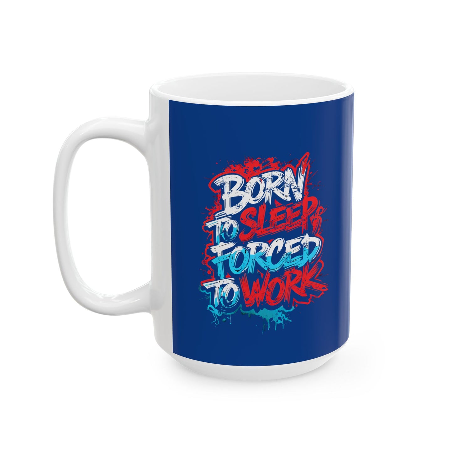 Ceramic Mug — Patriotic Retro Neon "God Bless America" Coffee Cup