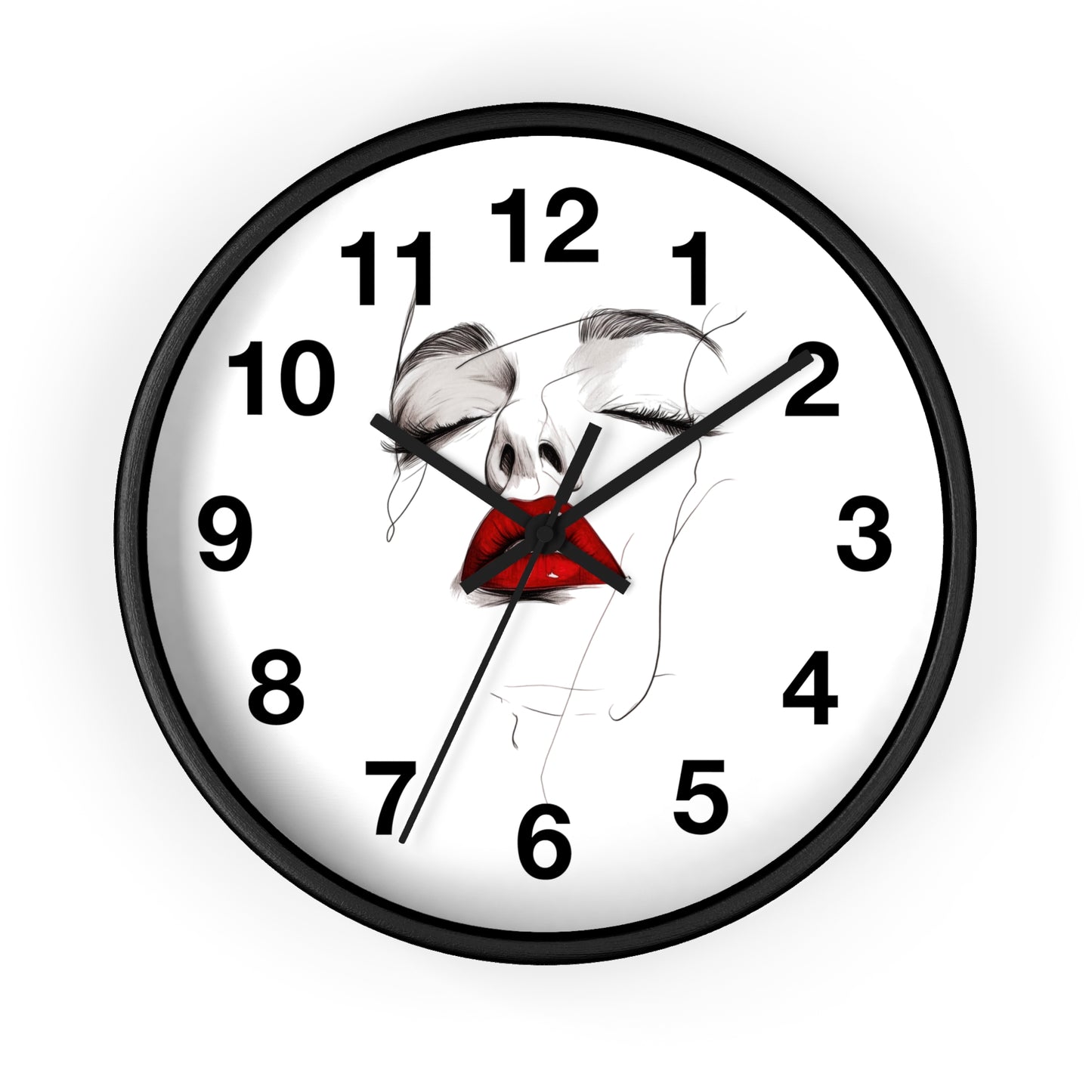 Stylish Art Deco Wall Clock, Modern Home Decor, Unique Gift for Her, Elegant Timepiece, Living Room Art