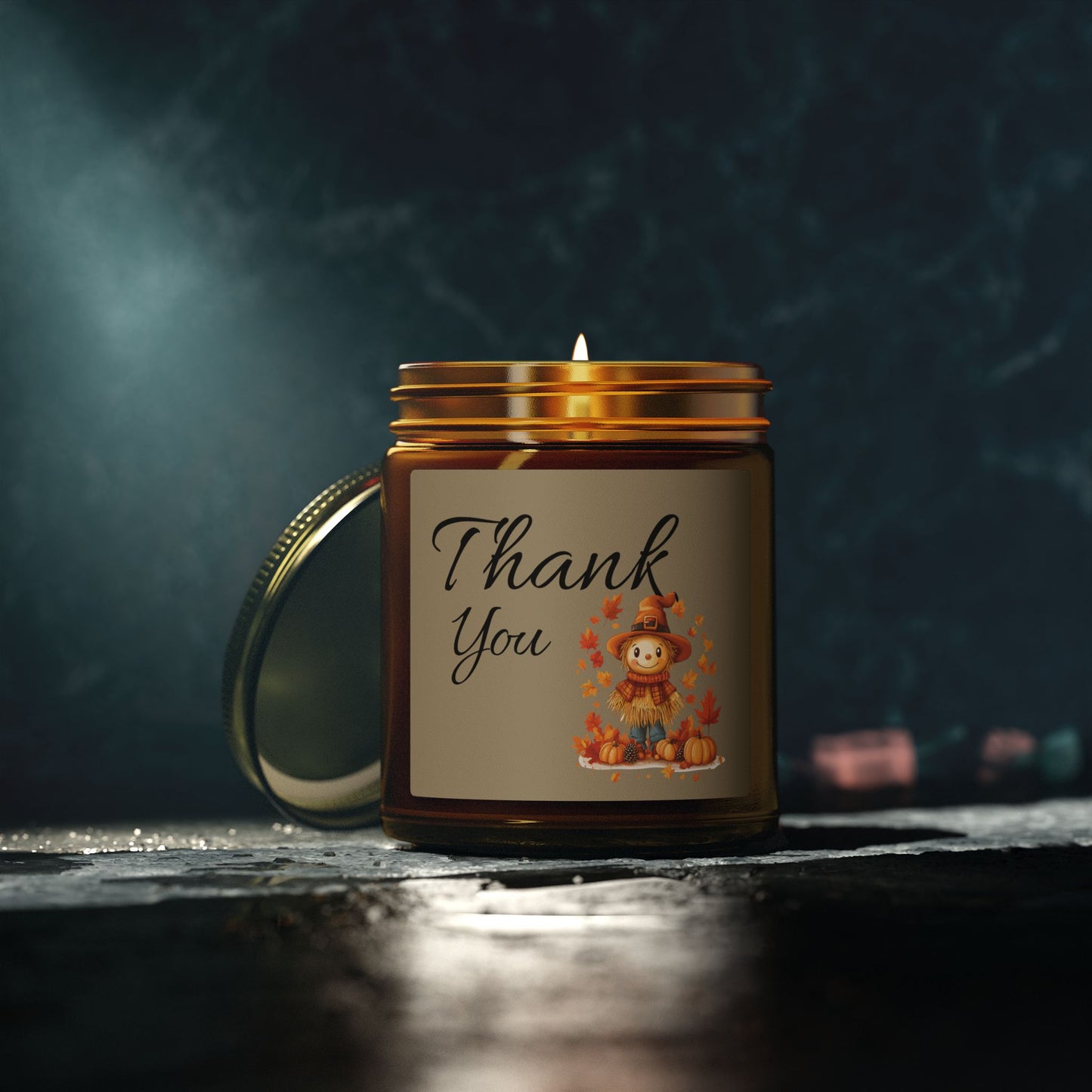 Thank You Fall Scented Candle — Coconut Apricot Wax (4oz & 9oz)