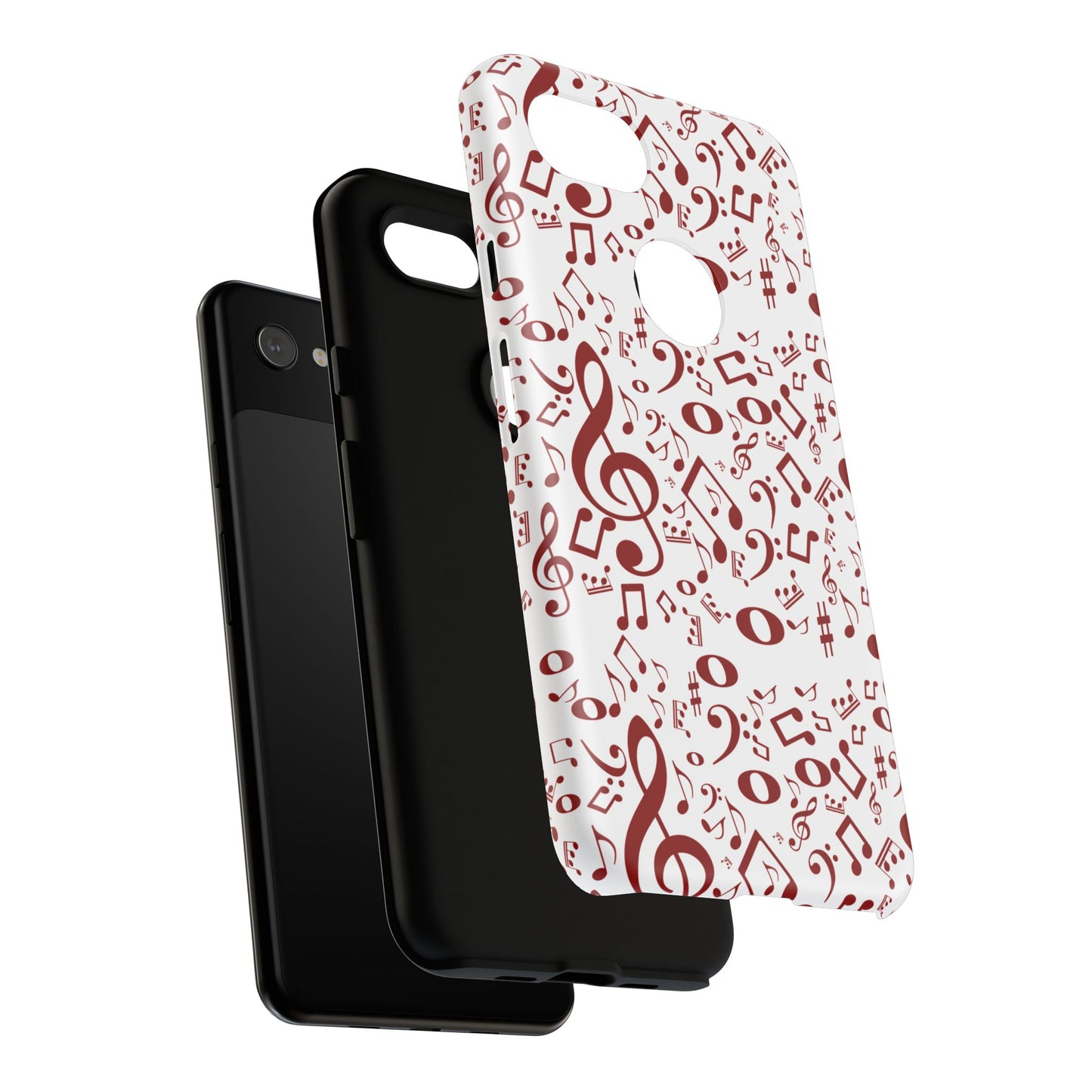 Musical Note Phone Case, Tough iPhone Cover, Gift for Musicians, Customizable, Music Lover's Accessory, Durable Phone Protection